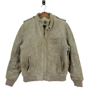 Vintage Schott NYC Suede Leather Jacket Size 38