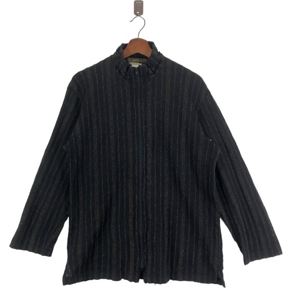 Vintage Yohji Yamamoto YS for Men Japanese Brand Striped Zipper