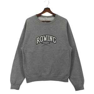 Vintage Rowing Sew Sporty Sportswear Crewneck Jumpers Sweater
