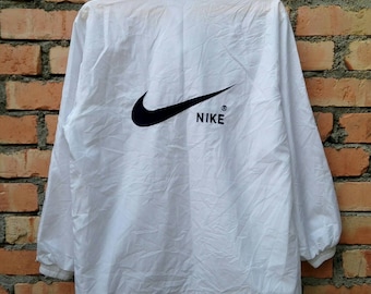 Vintage Nike Swoosh Track Jacket Windbreaker Large Size
