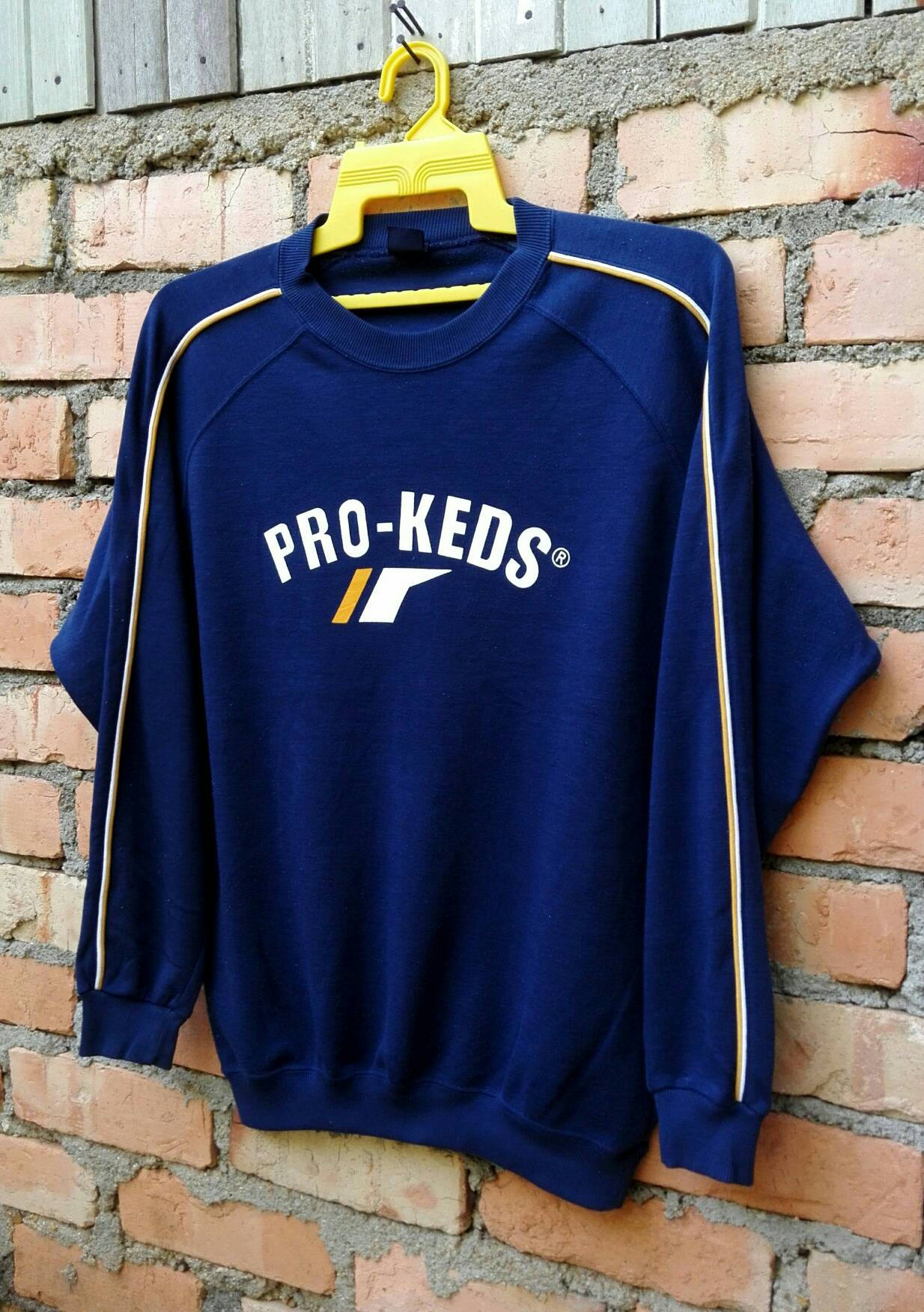 [ KEDS] ★PREPPY LOGO SWEATSHIRT Rare!!! Pro Keds Pullover Sweatshirt Medium Size - Etsy