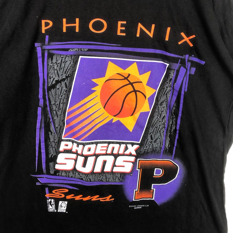 Vintage 90s Phoenix Suns NBA Magic Johnson Tee image 2