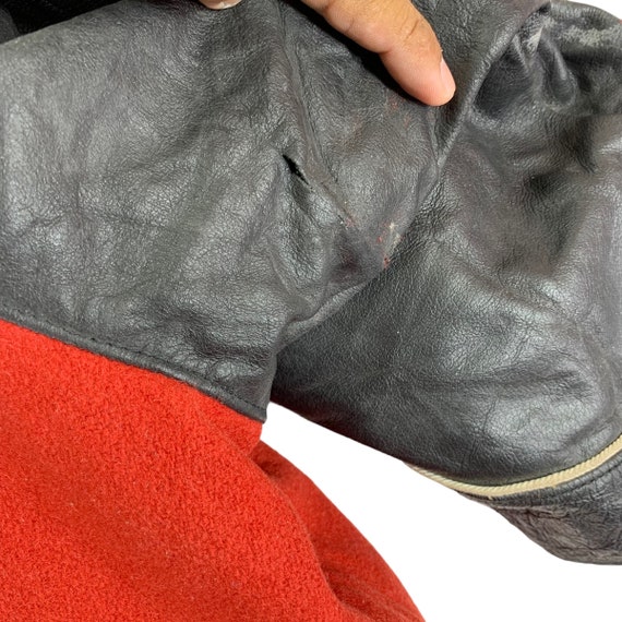 Vintage AVIREX USA Varsity Leather Bomber Jacket - image 10