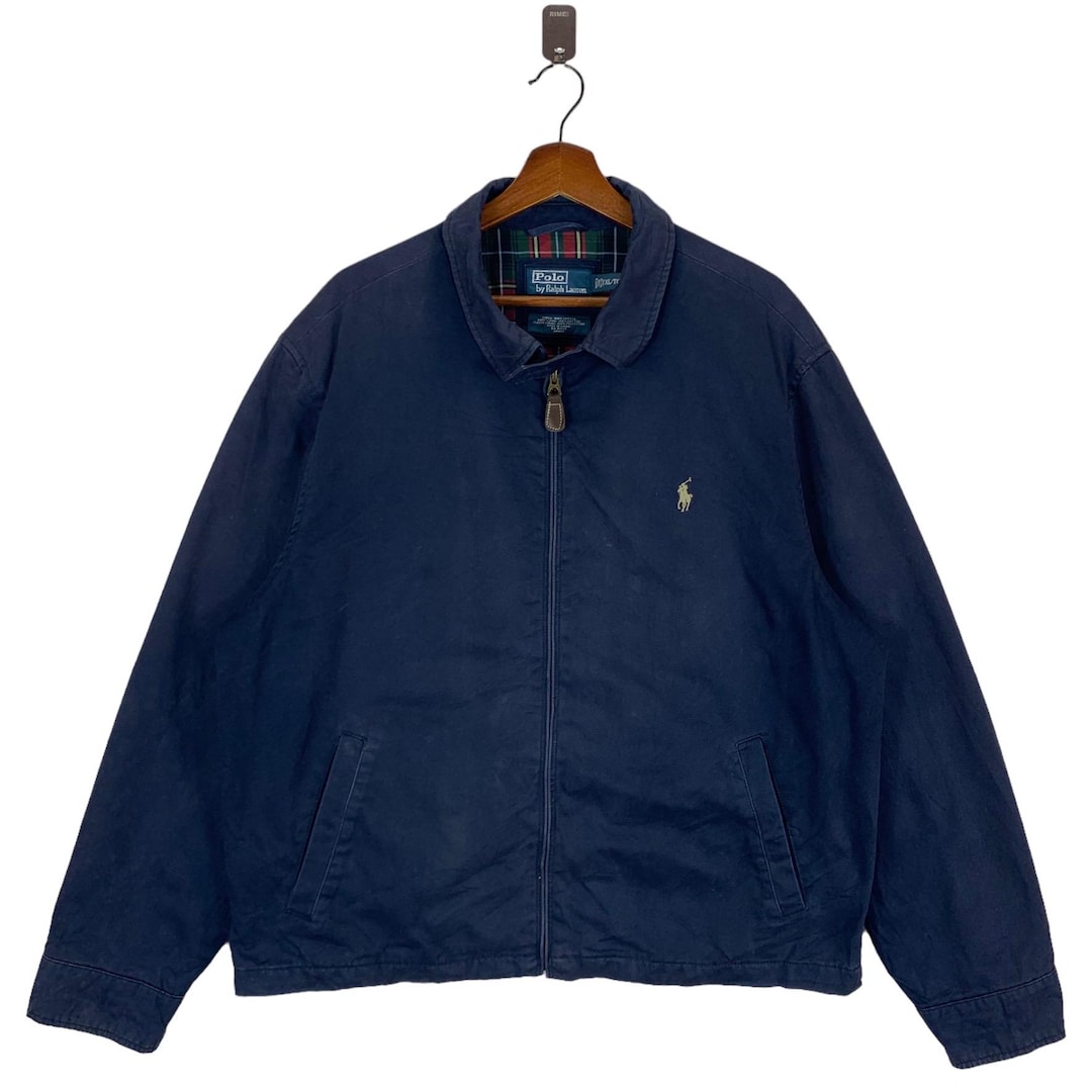 ジャケット・アウター Polo by Ralph Lauren sweat full zip JKT Polo Ralph Lauren Jacket Collared Khaki Tan S Lightweight