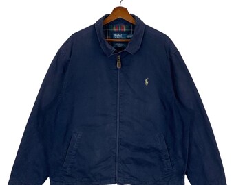 Vintage 90s Polo Ralph Lauren Zipper Cotton Jacket - Etsy