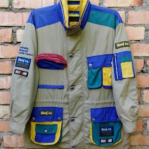 Rare!!! Vintage Kenjiro Shinozuka  Ralliart Jacket Pocket Motosports Large Size