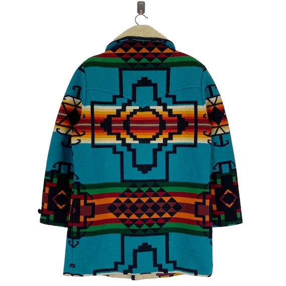 Vintage Pendleton Aztec Southwestern Blanket Native American Wool