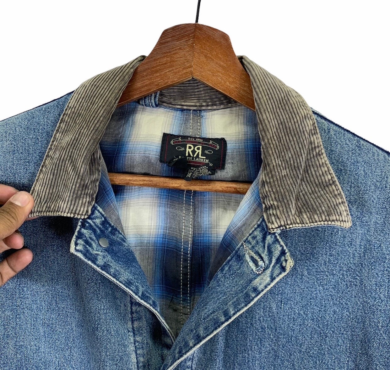 Vintage RRL Ralph Lauren Denim Chore Workers Button Jacket - Etsy