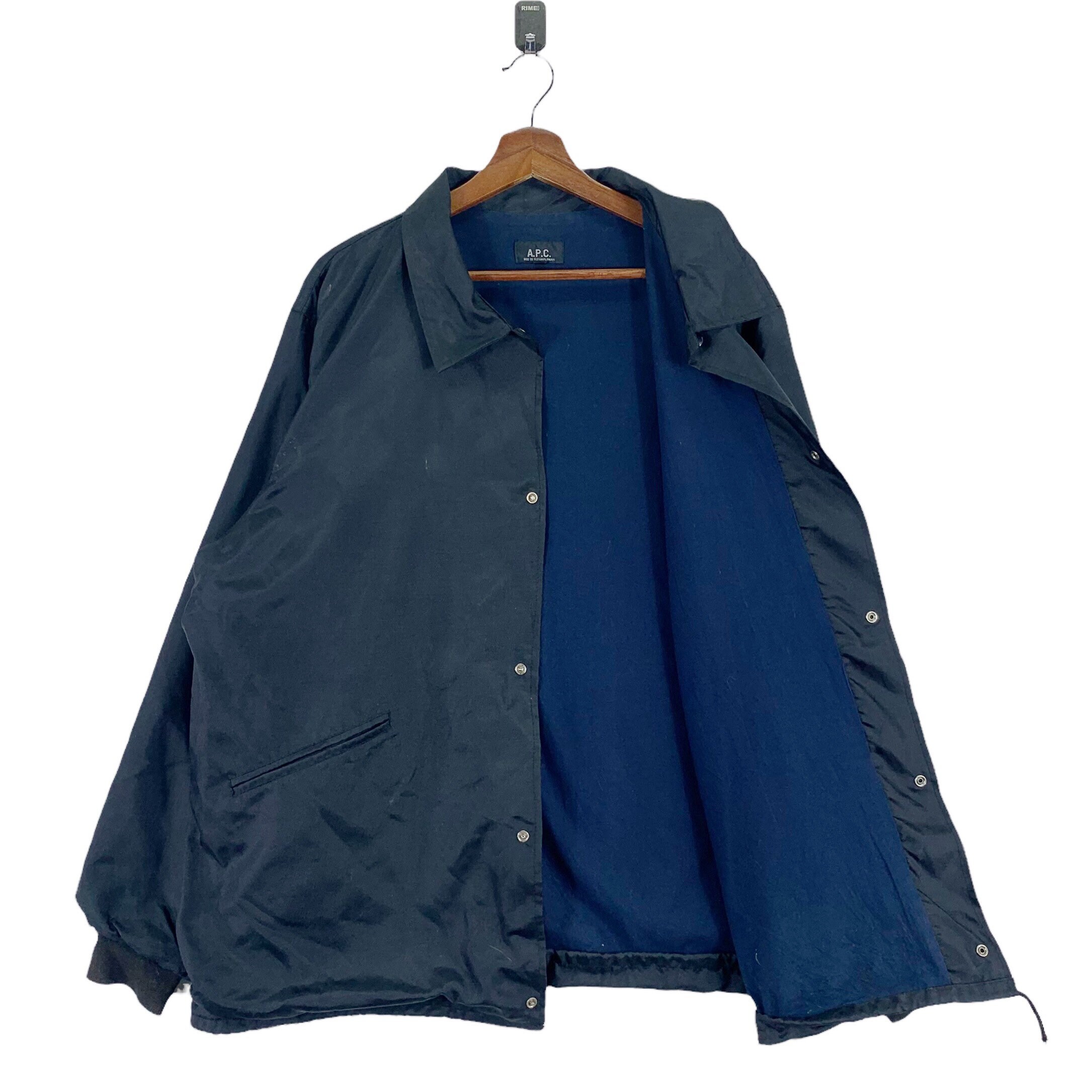 ジャケット・アウター A.P.C. nylon coach jacket L Vintage A.P.C Light Nylon Coach Jacket - Etsy