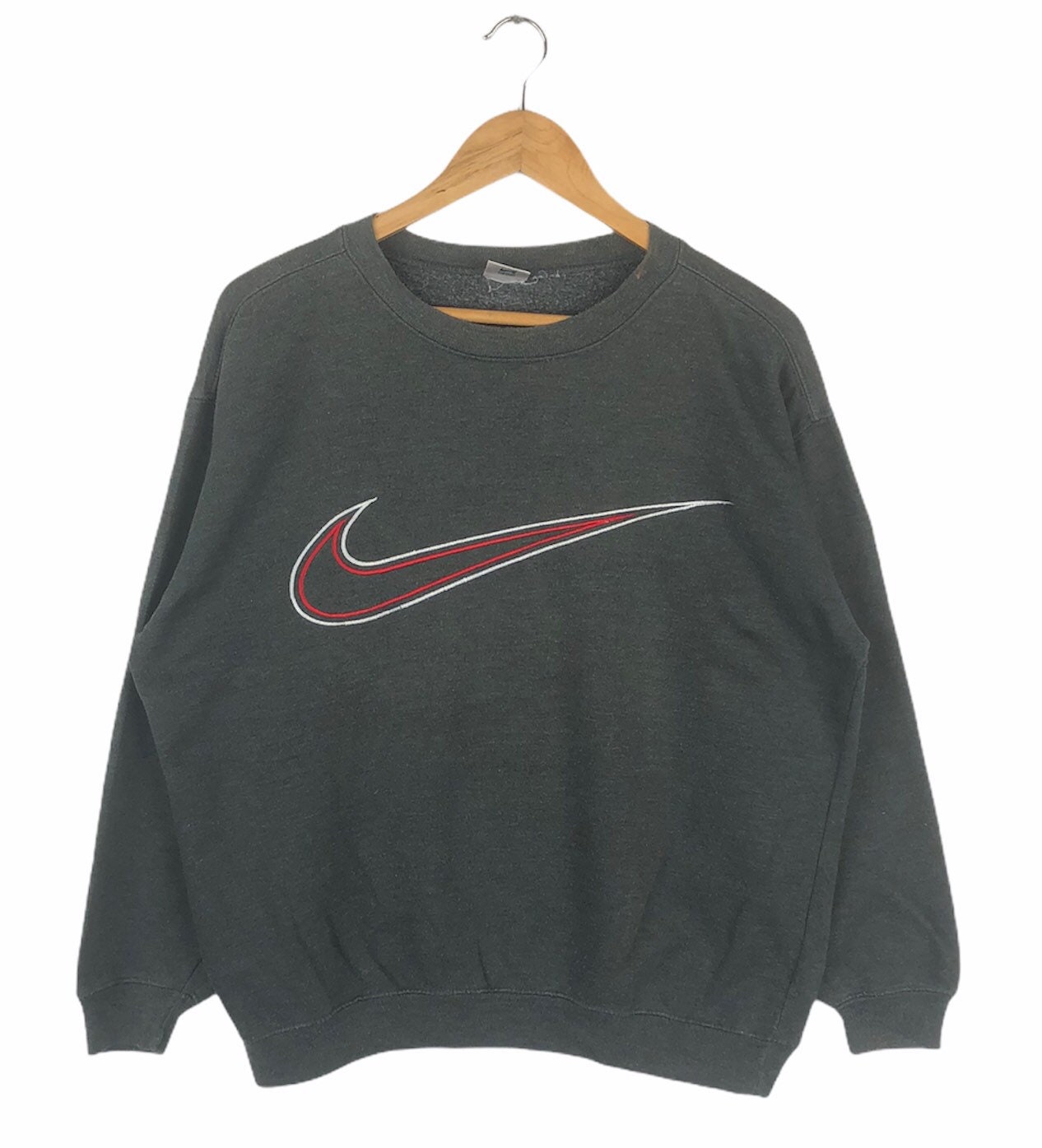 Personificación público Monasterio Vintage 90s NIKE Swoosh Crewneck - Etsy España