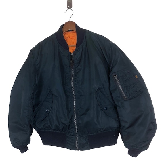 Vintage Alpha Industries USAF Bomber Zipper Jacket - Etsy Vintage Alpha Industries USAF Bomber Zipper Jacket - Etsy