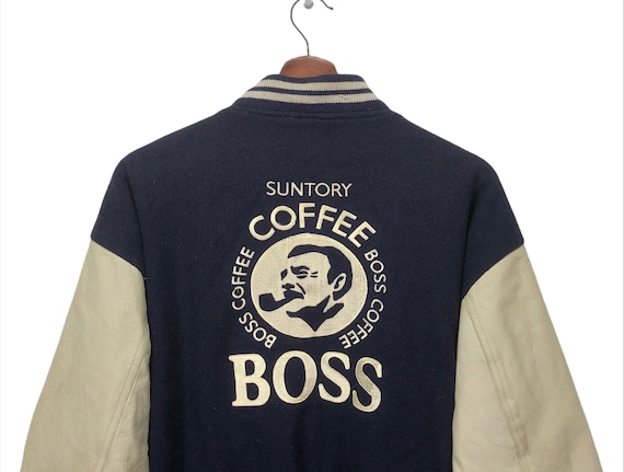 Vintage Suntory Boss Coffee Varsity Bomber Jacket - Etsy