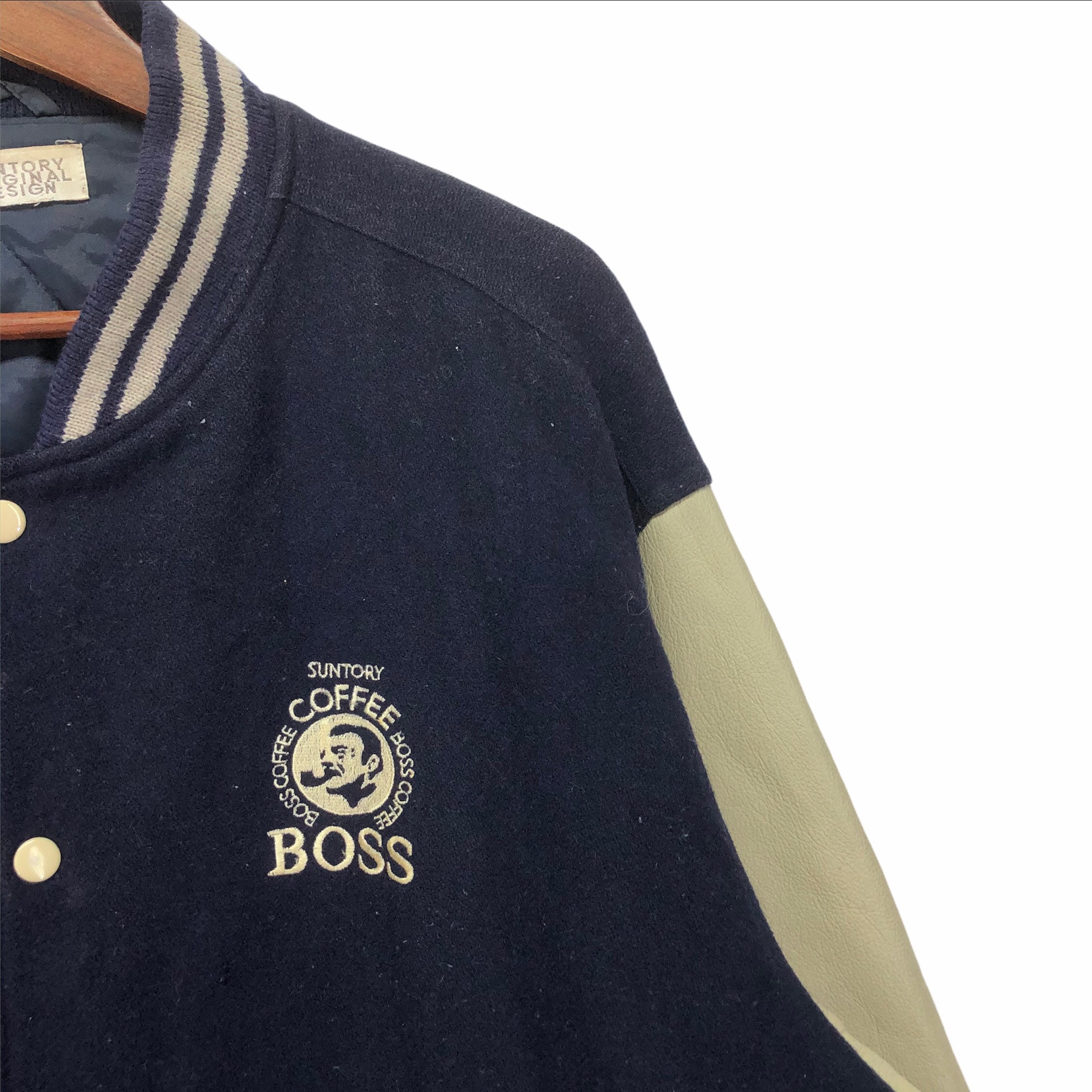 Vintage Suntory Boss Coffee Varsity Bomber Jacket - Etsy