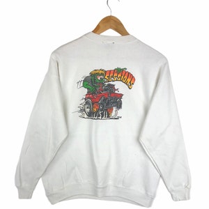 Vintage 90s Sessions Snowboard X Rat Fink Crewneck