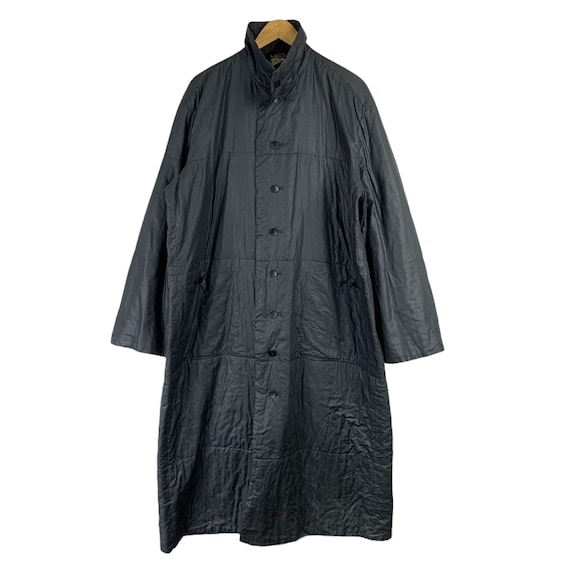 ISSEY MIYAKE PERMANENTE Wrinkle Processing Coat Black Medium Size