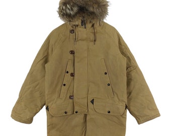 Vintage 70s N3B Army Coat: Olive Drab Green Hooded Parka, Large - Etsy
