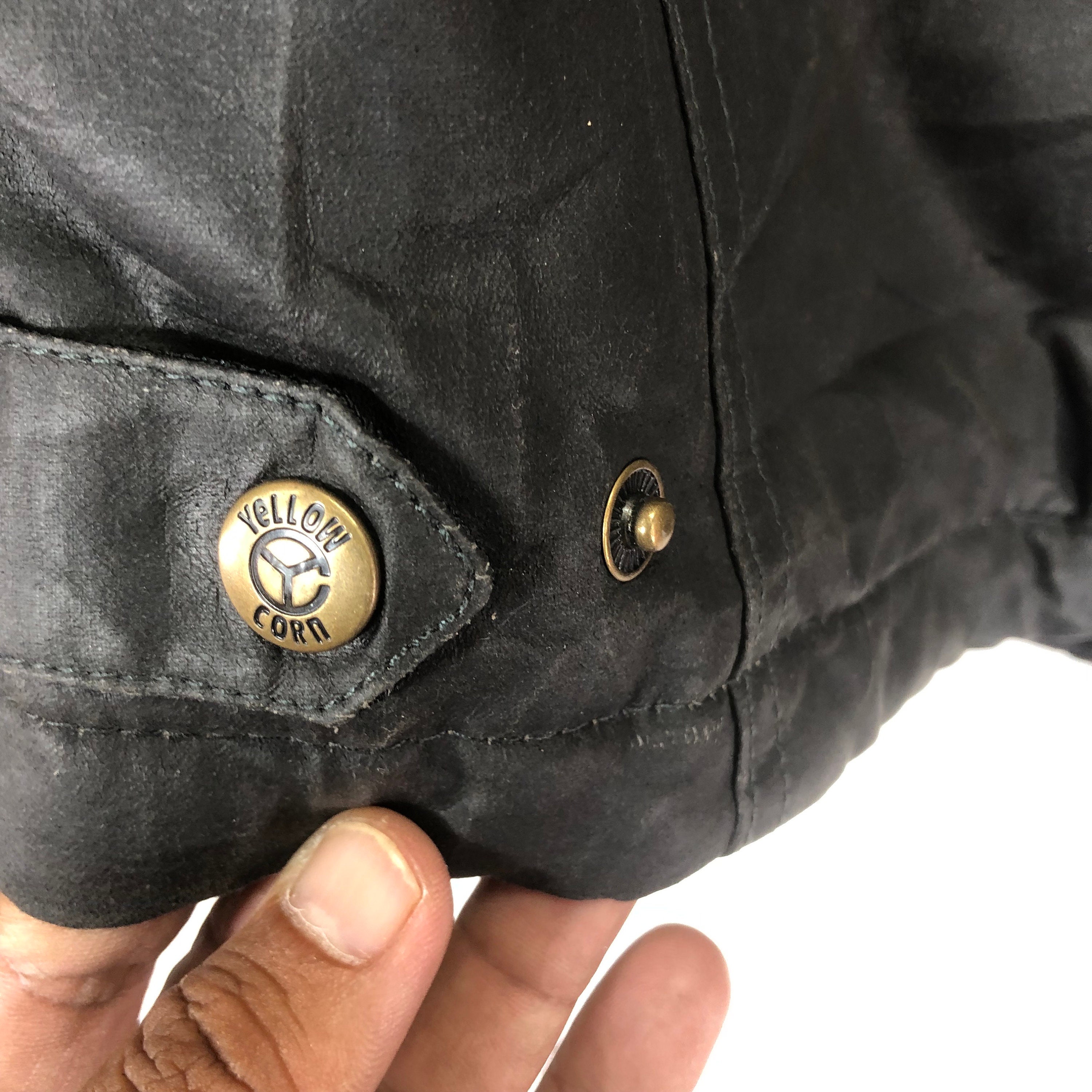 Vintage Yellow Corn Highway Magician Bikers Bomber Zipper