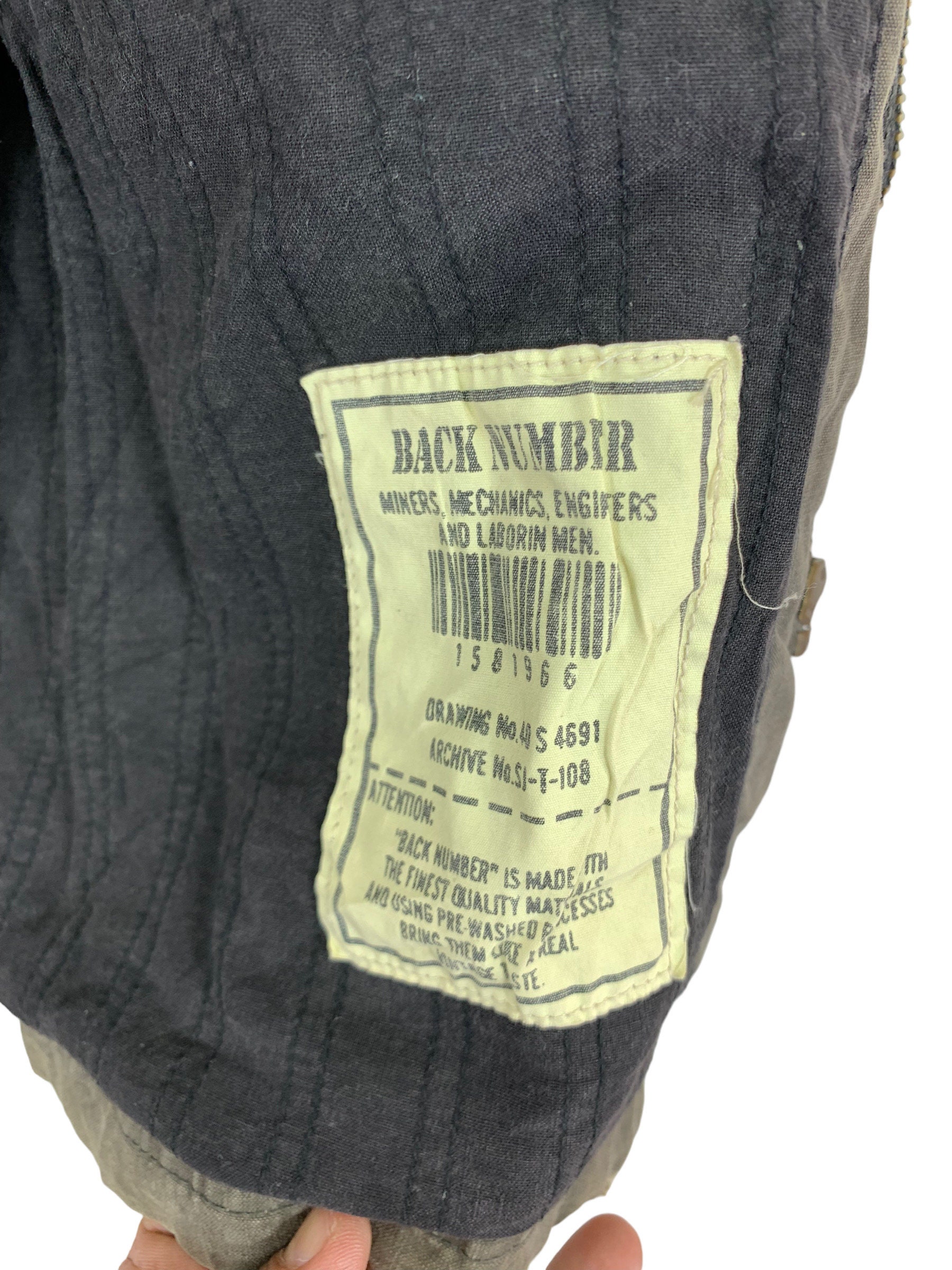 Vintage Back Number Japanese Brand M-65 Military Jacket - Etsy