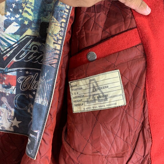 Vintage AVIREX USA Varsity Leather Bomber Jacket - image 8