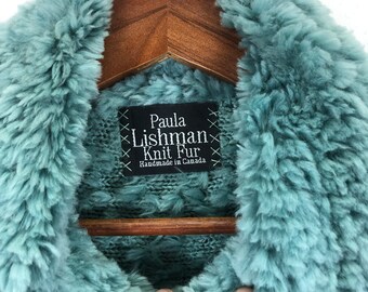 Paula Lishman　ビーバー　リアルファーコート　ハンドメイド　カナダ製 Paula Lishman】Handmade in Canada Knitted Beaver Fur Jacket