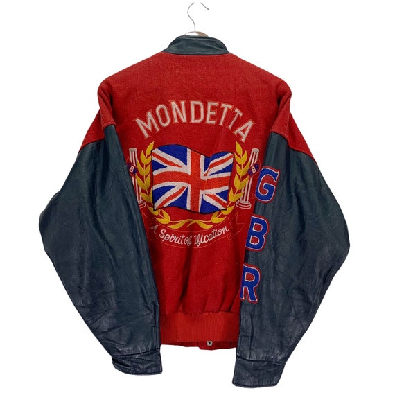 Vintage Mondetta Great Britain Varsity Leather Jacket -  Canada