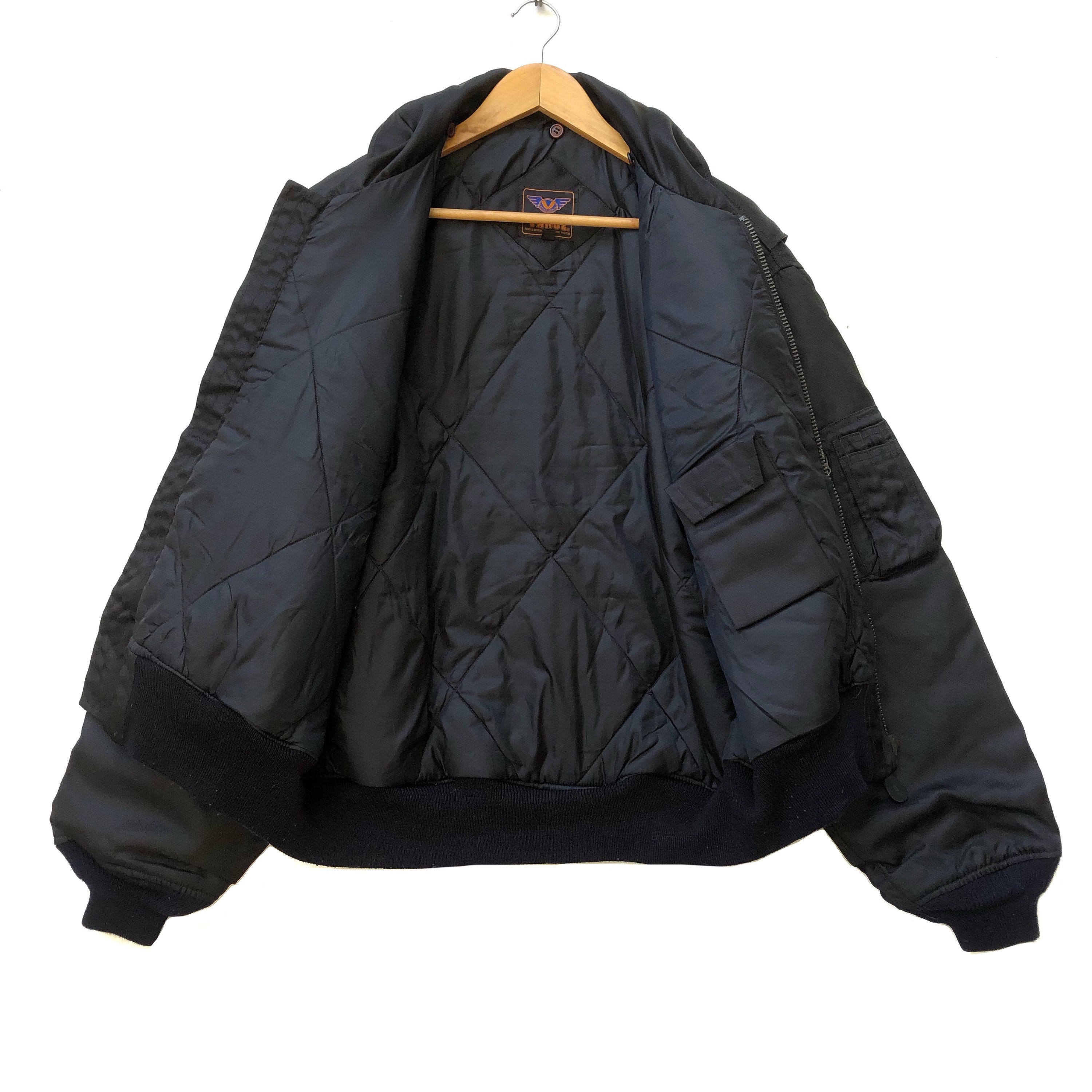 Vintage Varoz Bomber Jacket Military Air Force - Etsy