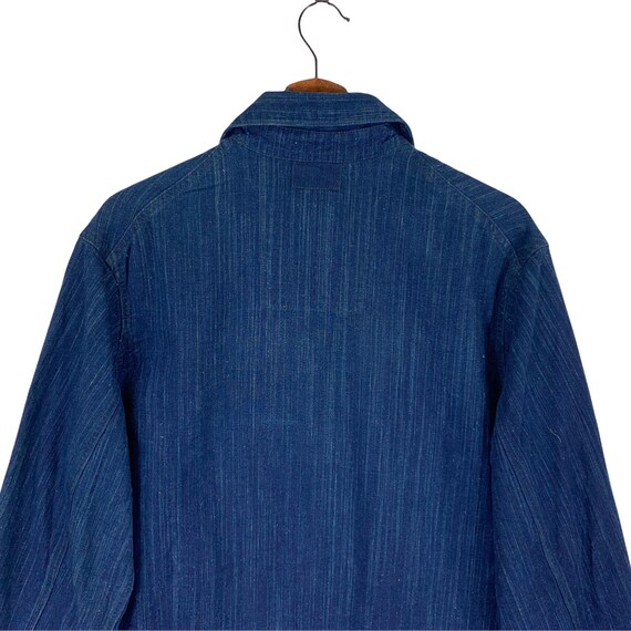 Vintage Blue Blue Japan Indigo Japanese Brand Button Jacket Vintage Blue Blue Japan Indigo Japanese Brand Button Jacket