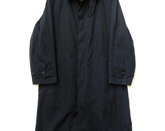 Vintage Issey Miyake Men Long Trench Coat Black Colour
