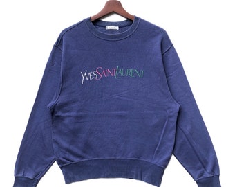 Vintage Yvest Saint Laurent Pour Homme Sweatshirt Large Yvest