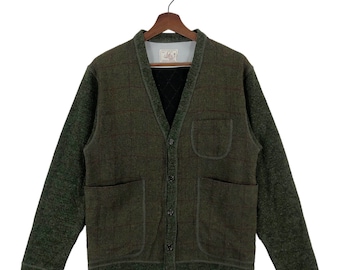 Suéter tipo cárdigan de diseño vintage The Sabi Produce de Chibei Tokyo