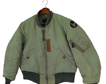 ジャケット・アウター 90s GREENBRIER MA-1 jacket olive LARGE GREENBRIER INDUSTRIES 1990's DEADSTOCK MA-1 FLIGHT JACKET