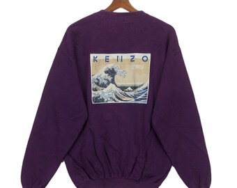 80s〜 KENZO long sleeve shirt 80s Kenzo Jungle Carnival Masquerade Print Cotton Jersey