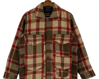 Vintage Beverly Hills Style Filson Mackinaw Tartan Wool Button Shirts