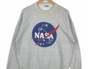 Sudadera con cuello redondo vintage de la NASA de los años 90