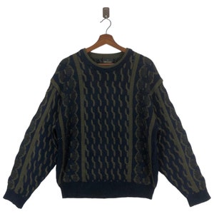 Vintage Crescent For Mens Knitted Sweater Designer