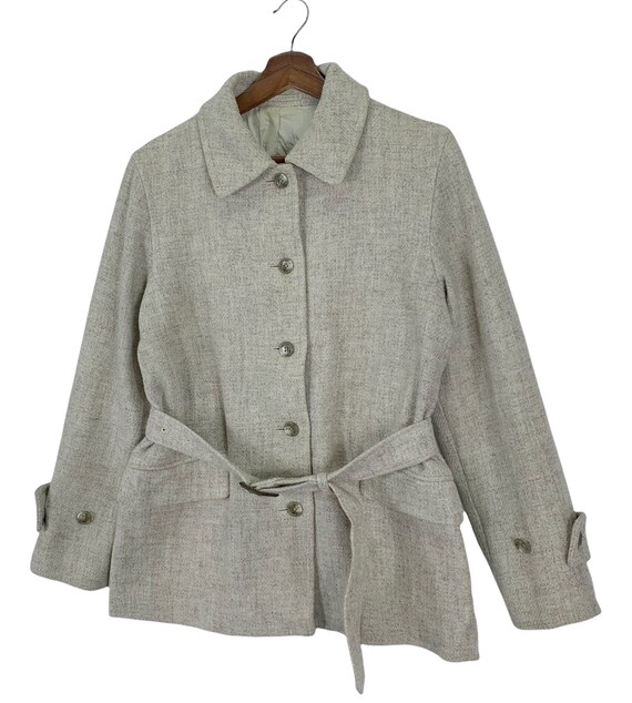 MARGARET HOWELL×Harris Tweed ツイードジャケット Ｍ RAGLAN BLAZER | DRY HERRINGBONE WOOL | CHARCOAL