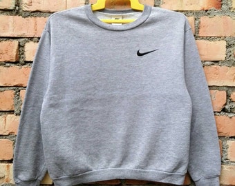 Rare!!! Vintage NIKE SWOOSH Small Logo Sweatshirt pullover Jumper Crewneck