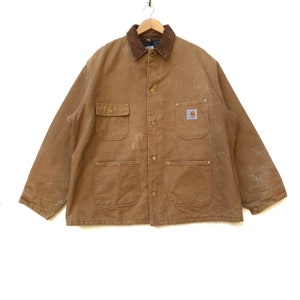 Rare!!! Carhartt Denim Chore Jacket