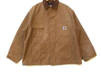 Rare!!! Carhartt Denim Chore Jacket