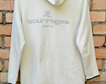 Selten!!! Courreges Paris Kapuzen-Fleece