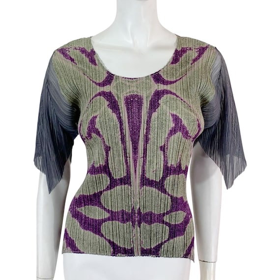 Pleats Please, Vintage Issey Miyake Pleats Please Homme Plisse Designer Women Dress