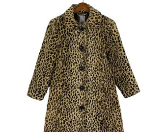 Vintage Penelope und Monicacruz MNG Leopard Design Frauen Manteljacke