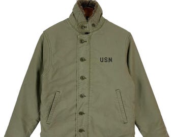 希少 n1 デッキジャケット アルパカ USN 40s ビンテージ 40年代 50年代 アメリカ軍 デッキジャケット 海軍 アルパカ