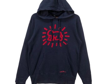 Sudadera con capucha vintage de Keith Haring Pop Art de Andy Warhol con cuello redondo