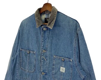 1990s RRL アメリカ製 Stand-Collar Chore Coat