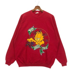 Vintage 90s Garfield Cartoon Crewneck