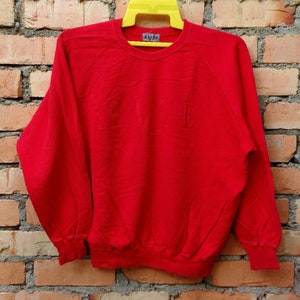 Vintage Elle Homme Paris Pullover Jumper Sweater Big Logo Crewneck