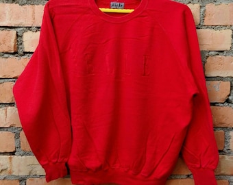 Vintage Elle Homme Paris Pullover Jumper Sweater Big Logo Crewneck