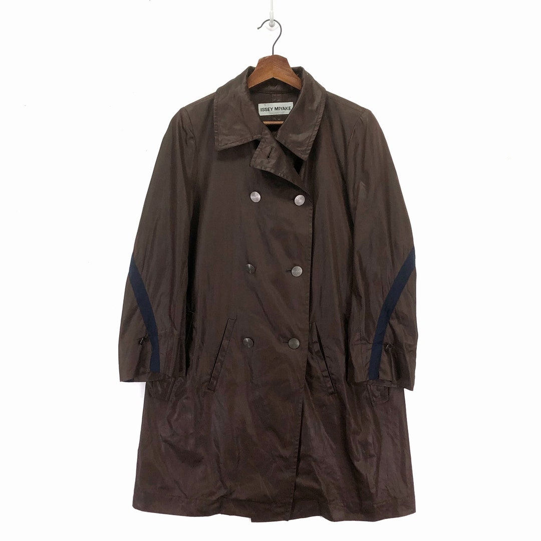 ジャケット・アウター Barely used ISSEY MIYAKE MEN trench coat Vintage Issey Miyake Trench Coat - Etsy
