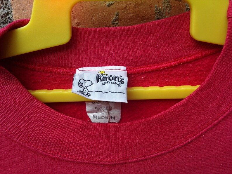 Rare!! Vintage Knott/'s Snoopy And Friends Pullover Sweatshirt Medium Size